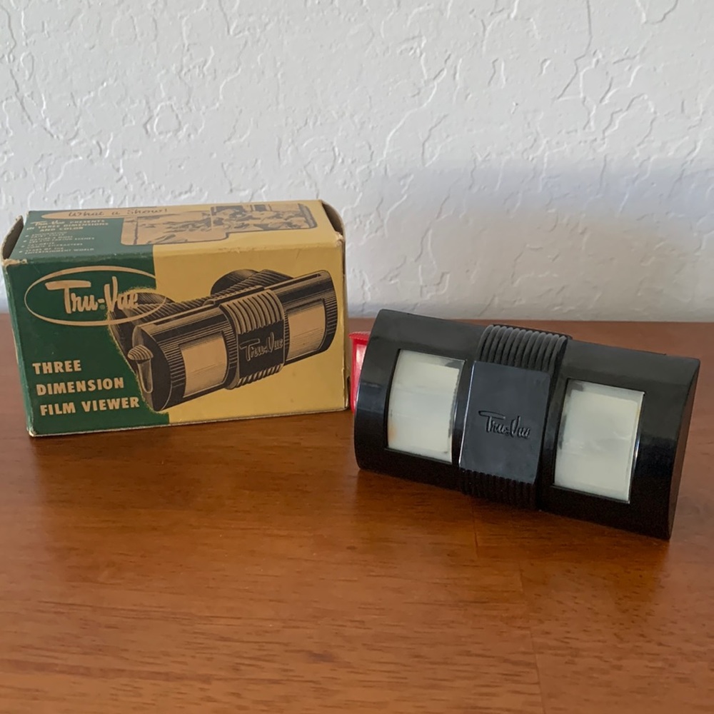 Vintage 1950s Tru-Vue Three Dimension Viewer with original box